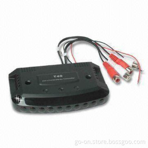 IR Wireless Stereo Audio Transmitter with Dual Source